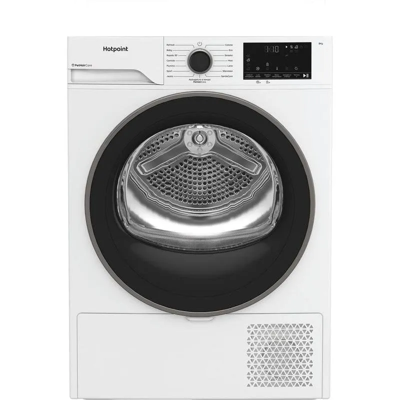 Asciugatrice pompa di calore Hotpoint HPT 84D BS IT 8kg Classe C 16 programmi - immagine 1