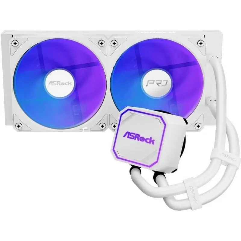 Refrigerazione Liquida AsRock Pro White 240 ARGB 2 Ventole ARGB - immagine 1