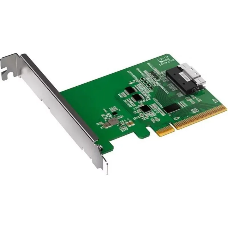 Adattatore Icy Dock slimSAS 8i a PCIe 4.0 x8 con Ricevitore - immagine 1