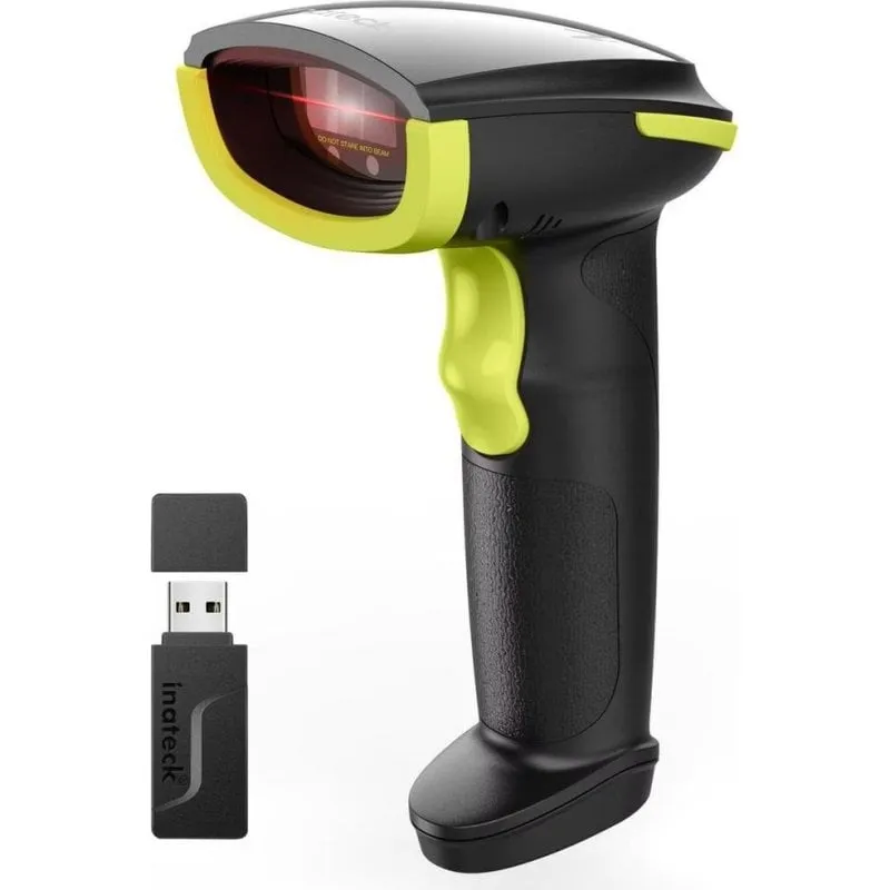 Scanner codici a barre Inateck BCST-21-AI_GREEN Handscanner Verde e Nero - immagine 1