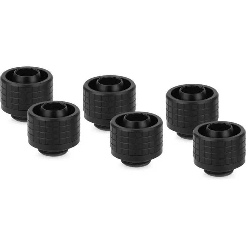 Refrigerazione Liquida Thermal Grizzly DeltaMate Fitting ST16 Nero Pack 6 - immagine 1