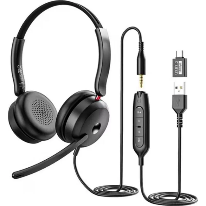 Cuffie Onikuma X81 cablate USB-C gaming microfono controllo volume nero - immagine 1