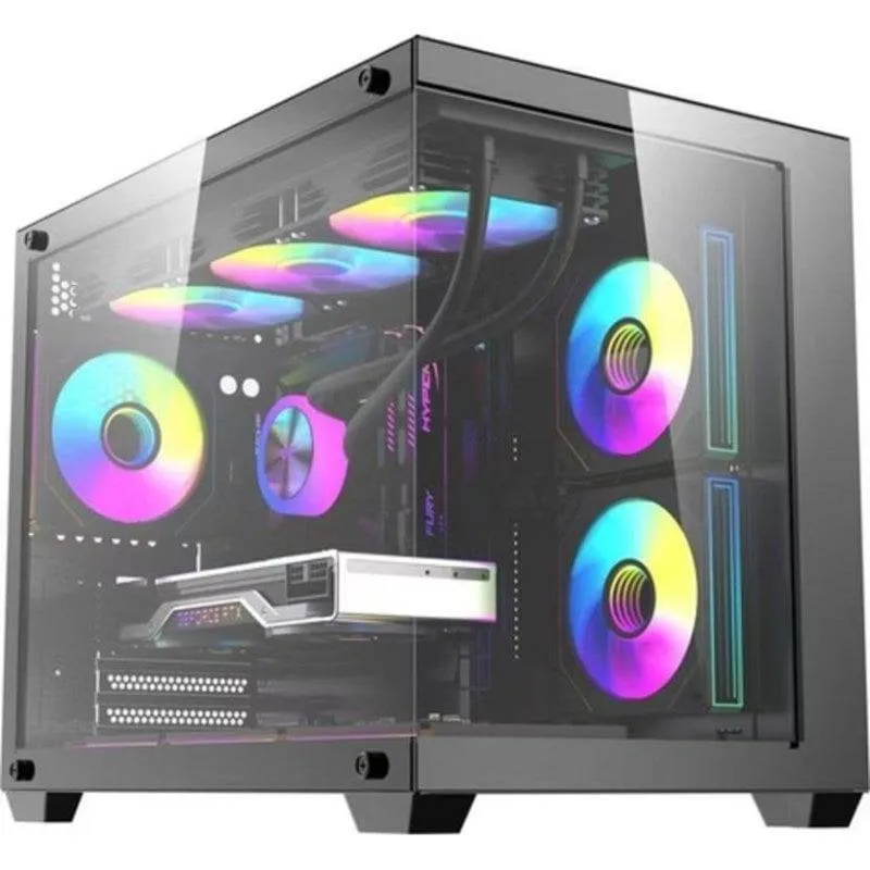 Case PC Darkflash B275 PRO Nero RGB 6 Ventole M-ATX - immagine 1