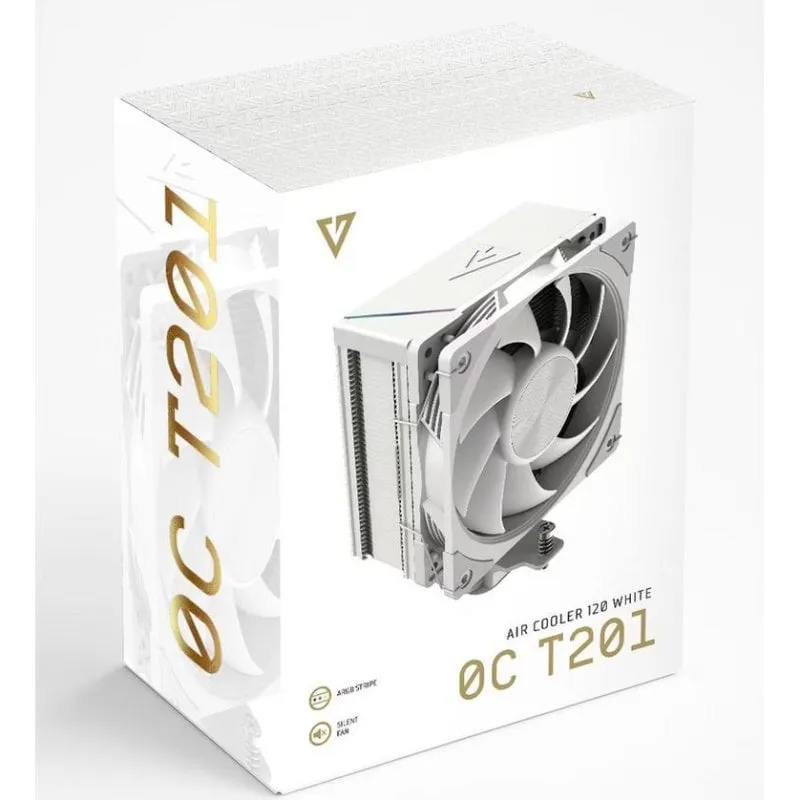 Raffreddamento Aria Modecom Socket AM4 AM5 LGA 1200 120mm Volcano 0C T201 ARGB - immagine 1