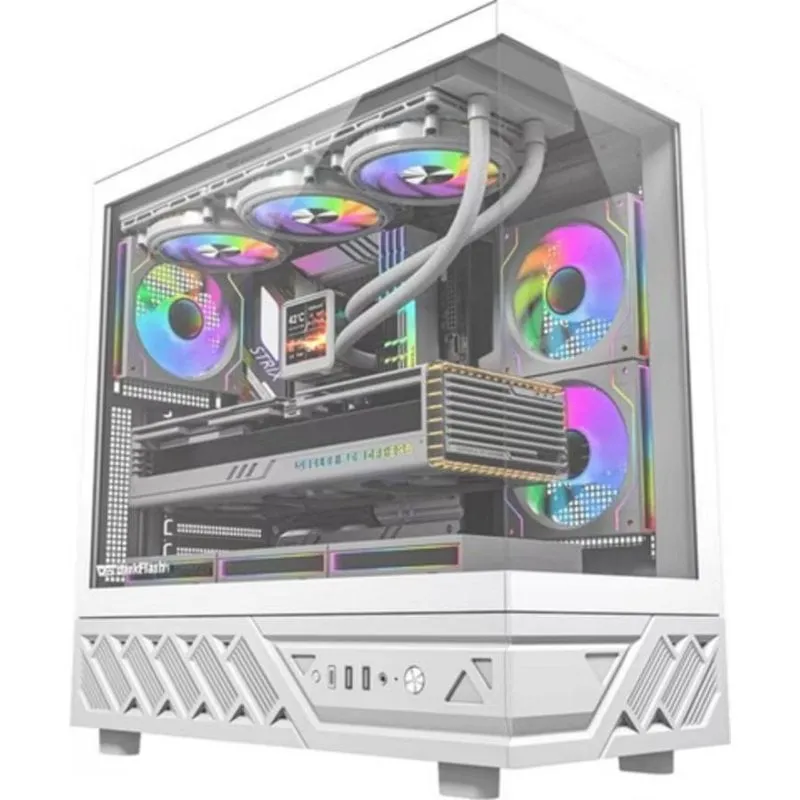 Case PC Darkflash DS950 Midi Tower Bianca con 6 Ventole 120mm - immagine 1