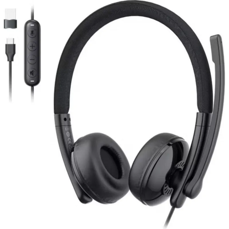 Cuffie EMeet GeniusCall HS50 cablate USB-C con cancellazione rumore per ufficio - immagine 1