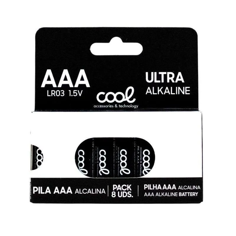 Pila Alcalina AAA LR03 COOL Pack 8 unità - immagine 1