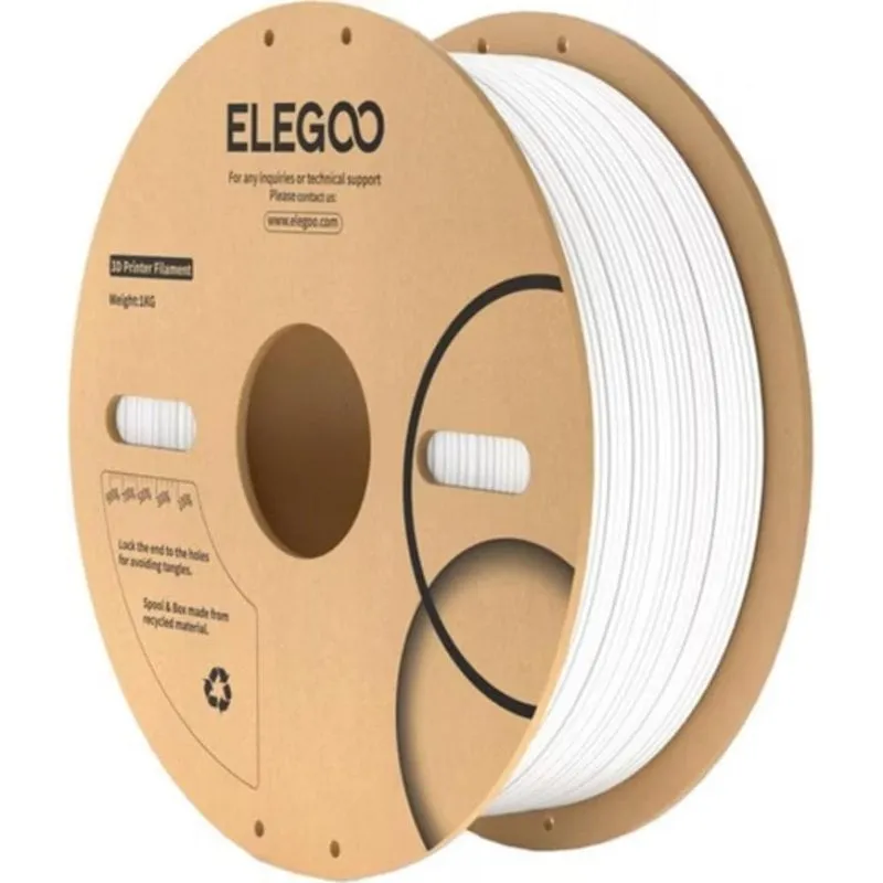 Filamento ABS Elegoo 50.203.0642 Bianco 1,75 mm Alta Durabilità - immagine 1