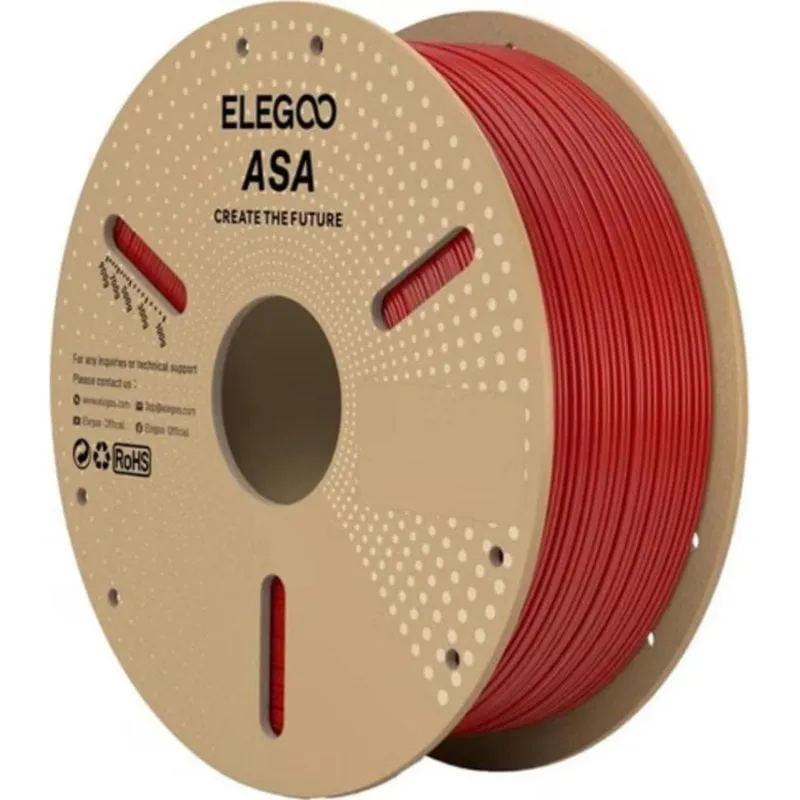 Filamento ASA Elegoo 50.203.0739 Rosso 1,75 mm Alta Durabilità UV - immagine 1