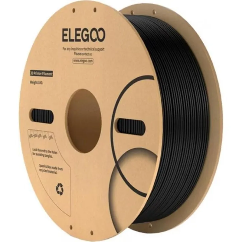 Filamento ABS Elegoo 50.203.0641 Nero Durevole 1,75 mm Alta Resistenza - immagine 1