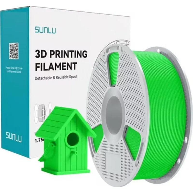 Filamento ASA Sunlu ASA G Verde per stampa 3D precisa e sostenibile - immagine 1