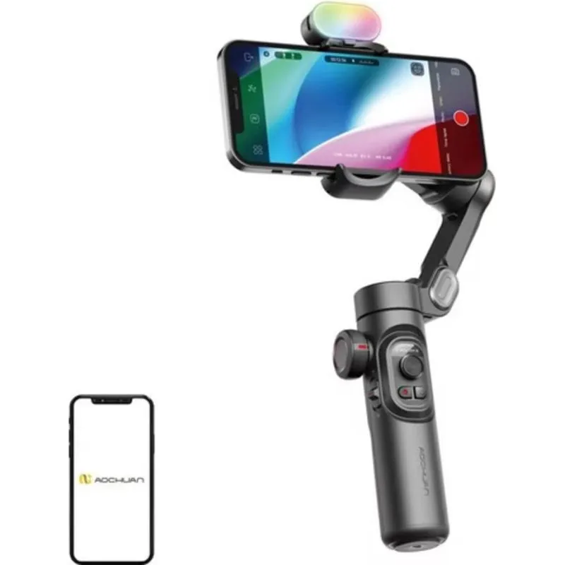 Gimbal Smartphone AOCHUAN XE RGB 3-Assi - immagine 1
