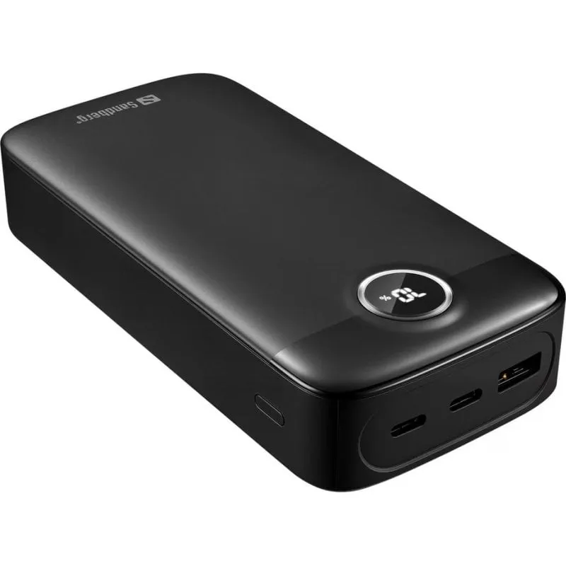 Powerbank Sandberg SolidState 20000 mAh 20W USB-C LED - immagine 1