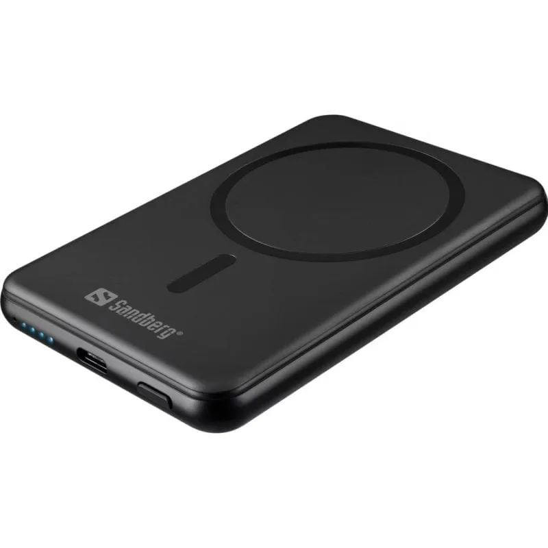 Powerbank Sandberg SemiSolidState Magnet 5000 mAh MagSafe - immagine 1