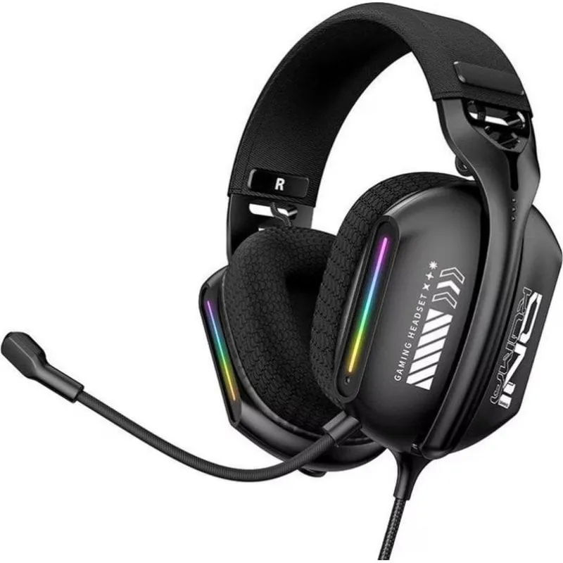 Cuffie Onikuma X12 cablate USB e jack 3,5 mm gaming, microfono, nero - immagine 1