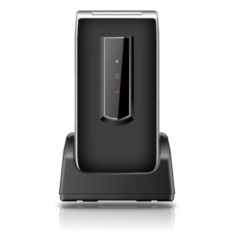 Telefono cellulare Beafon SL495 LTE a conchiglia 2.4" 4G Nero Argento - immagine 1