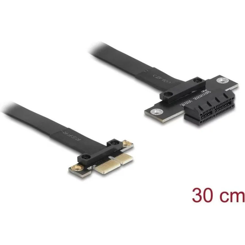 Cavo Riser PCI Express x1 Delock 81297 0,3 m Nero - immagine 1