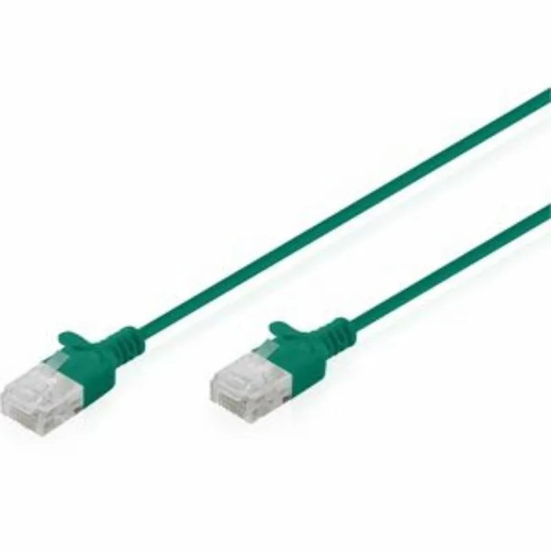 Cavo di Rete Digitus CAT6 U/UTP Slim 2m Verde 10 Unità - immagine 1