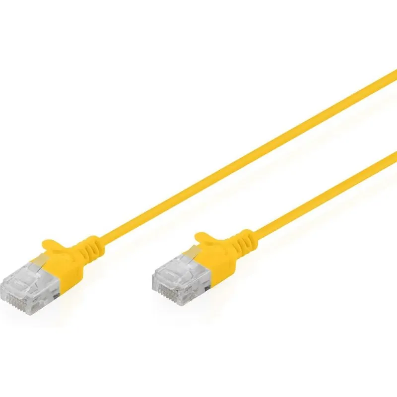 Cavo di Rete Digitus CAT6 U/UTP Slim 3m Giallo - immagine 1