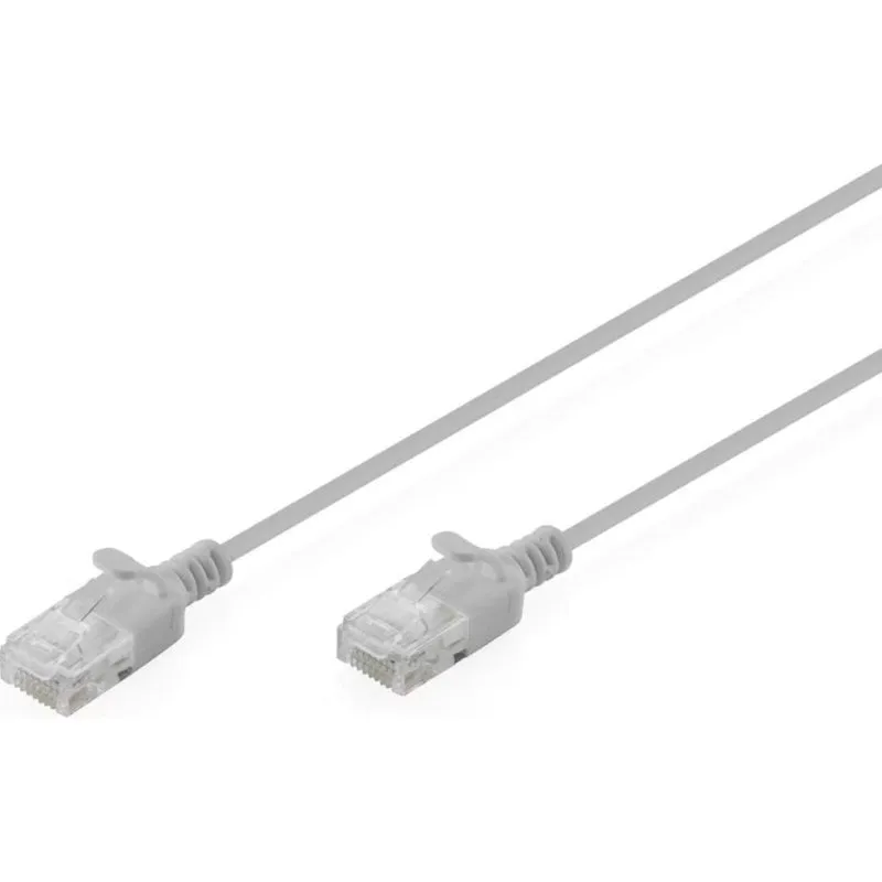 Cavo di Rete Digitus CAT6 U/UTP Slim 1,5m Grigio - immagine 1