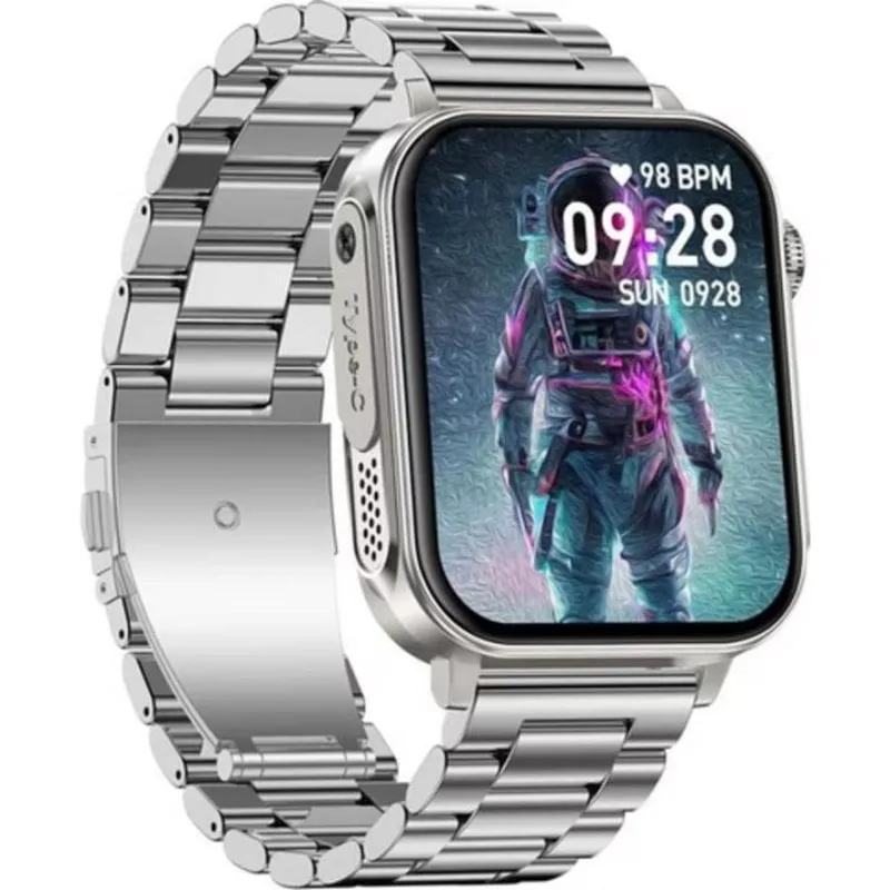 Colmi P80 Bluetooth GPS 44mm Display 1,83" Argento Acciaio Resistente Acqua IP67 Cardiofrequenzimetro - immagine 1