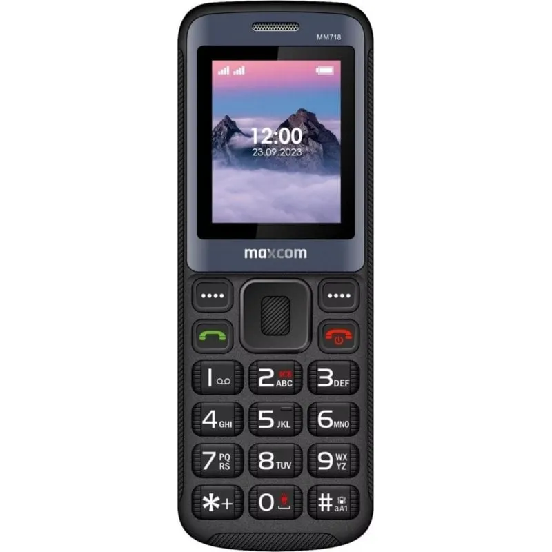 Telefono Tattile Maxcom MM 718 4G Nero 1.77" Nano-SIM Bluetooth - immagine 1