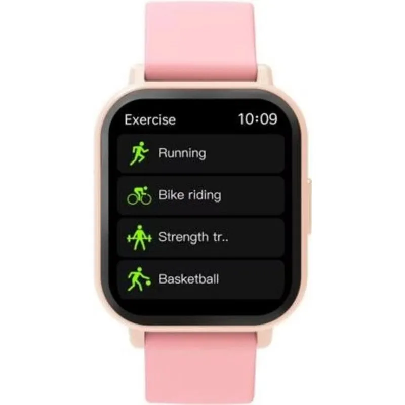 Denver SWC-176RO Bluetooth 1,81" Grigio con Cinturino Rosa IP65 Pulsometro - immagine 1