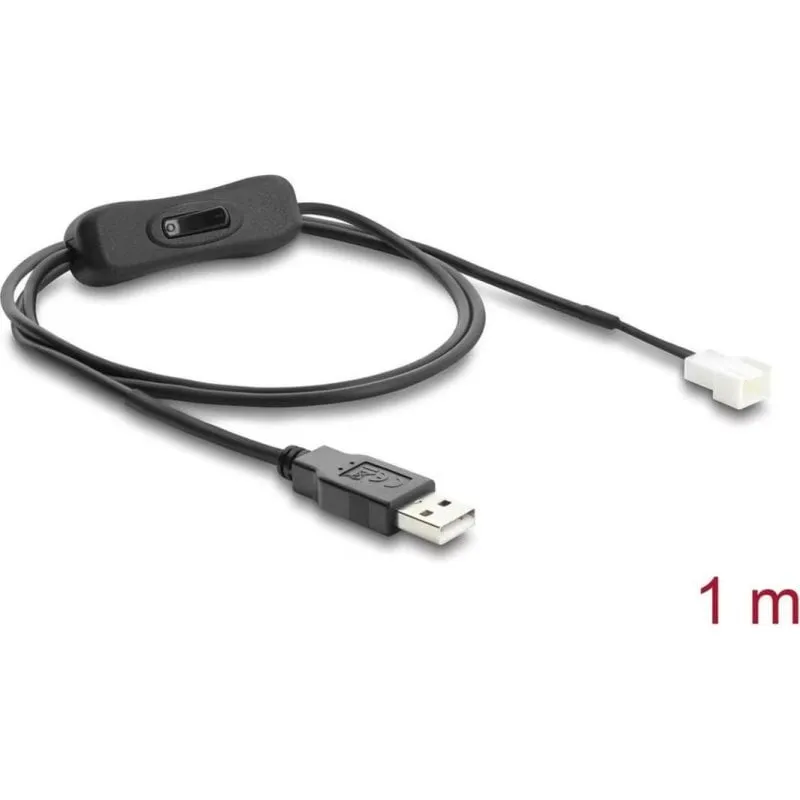 Cavo Adattatore USB 3 Pin Delock 100 cm con Interruttore - immagine 1