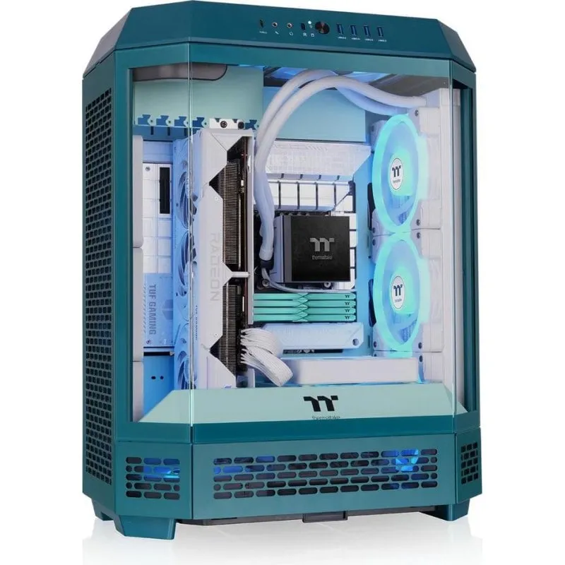 Case PC Thermaltake The Tower 600 Transformative Teal Midi Tower - immagine 1
