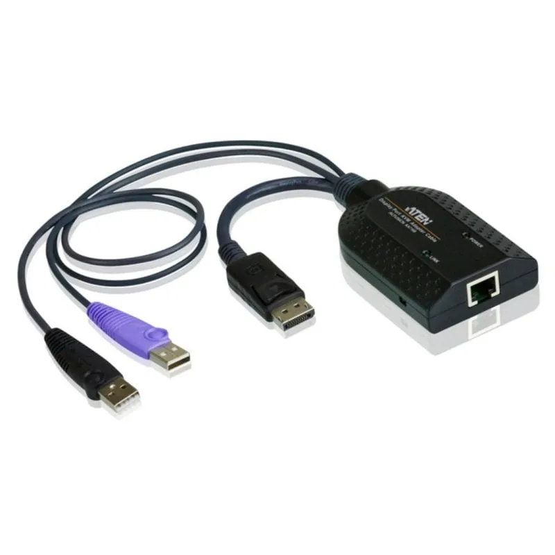 Cavo Adattatore KVM Aten KA7169 DisplayPort USB 2.0 Nero - immagine 1