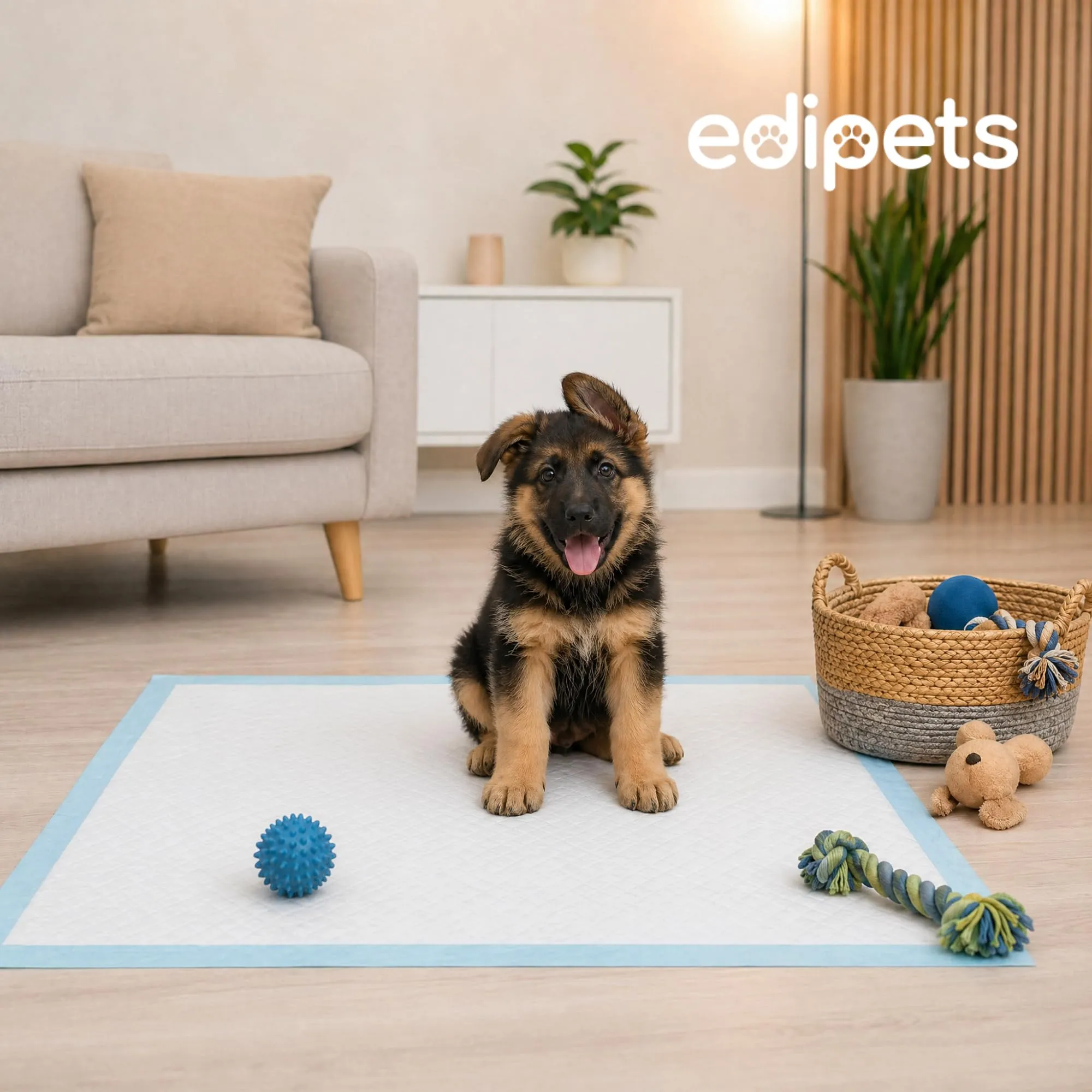 Edipets, Tappetini Igienici per Cani 60x60, Assorbenti, Tappetini Monouso per l'Addestramento dei Cuccioli (40 unità) - immagine 6