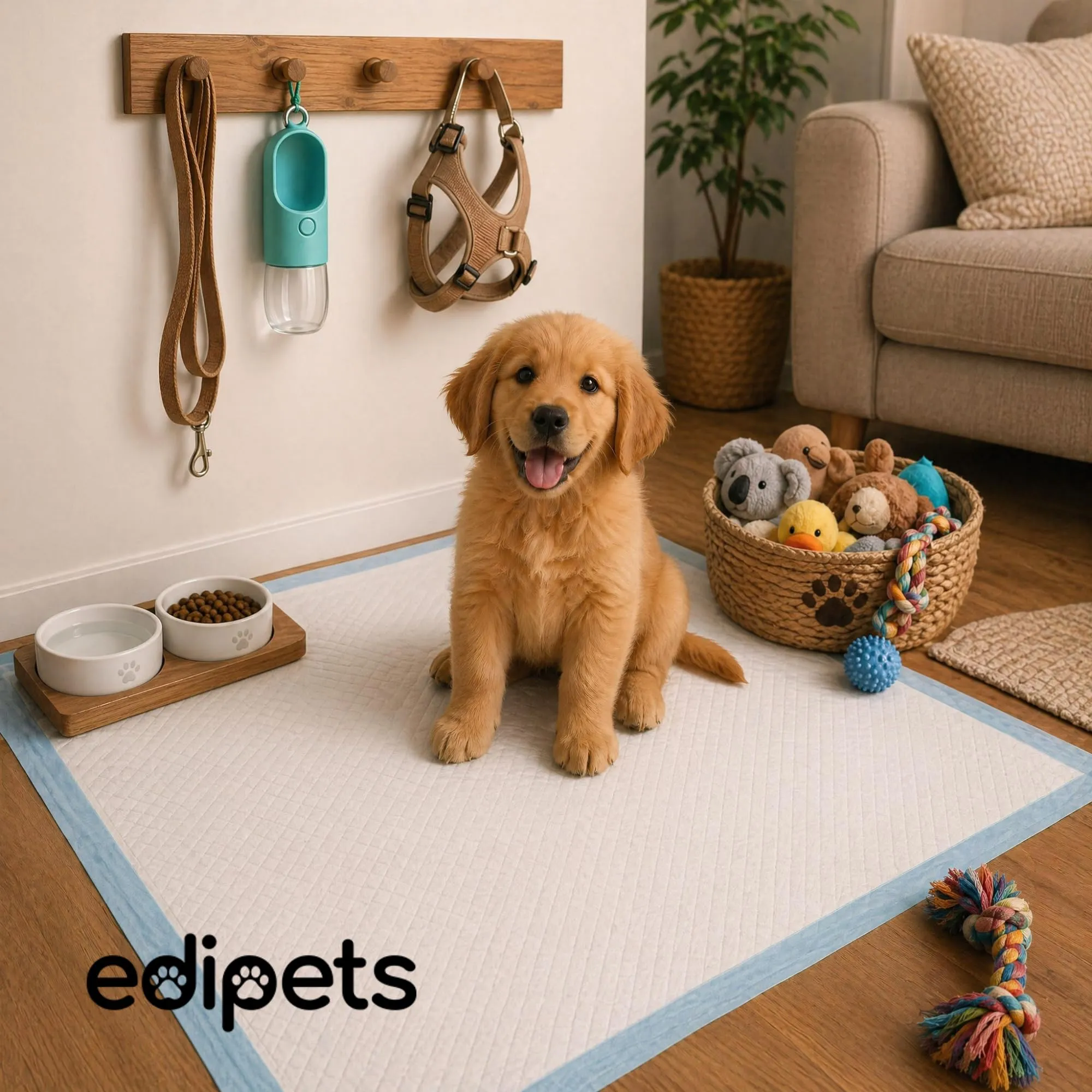 Edipets, Tappetini Igienici per Cani 60x60, Assorbenti, Tappetini Monouso per l'Addestramento dei Cuccioli (40 unità) - immagine 7