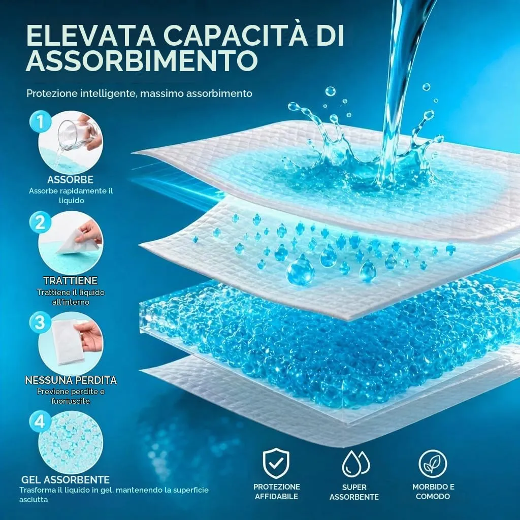 Edipets, Tappetini Igienici per Cani 45x60, Assorbenti, Tappetini Monouso per l'Addestramento dei Cuccioli (40 Pezzi) - immagine 5