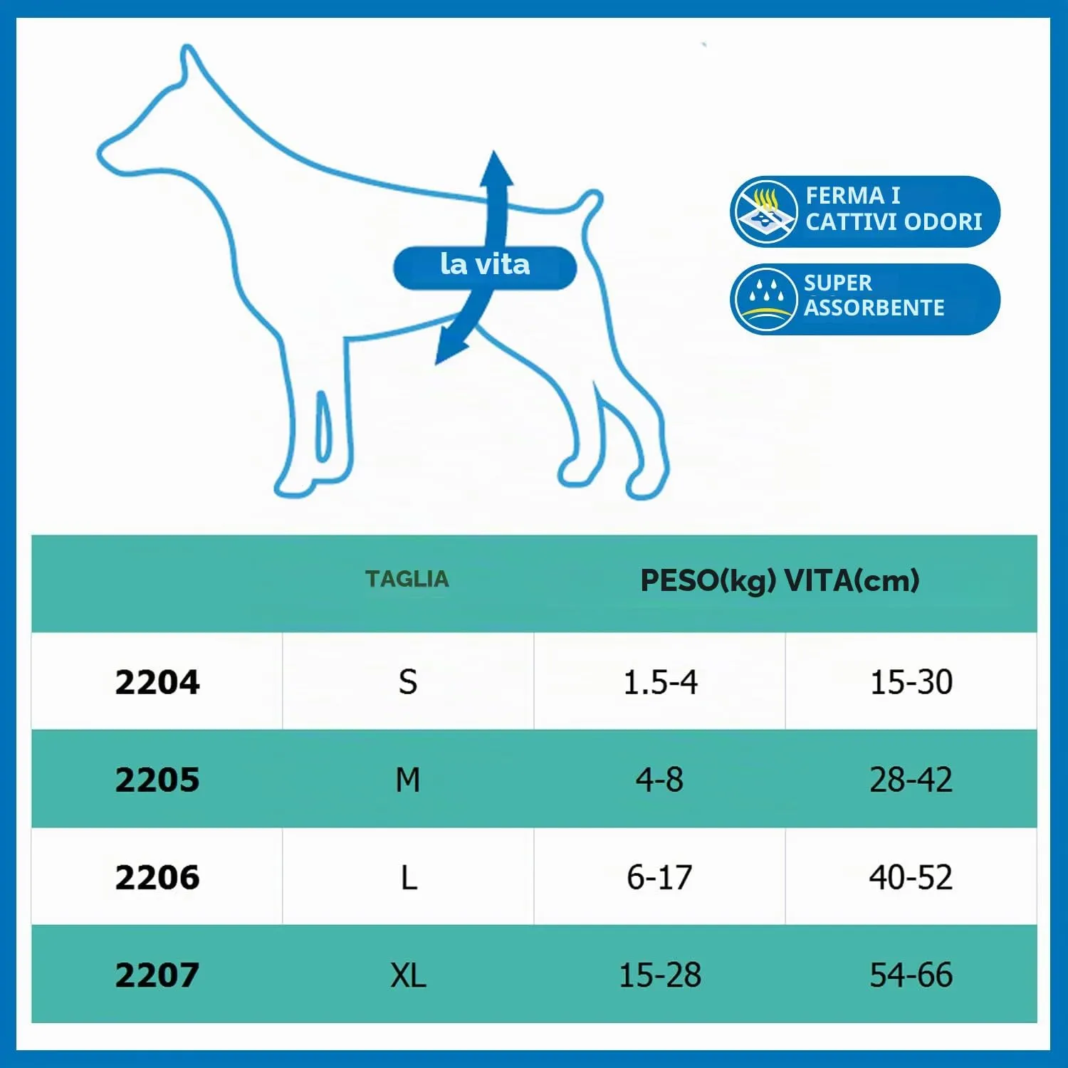 BPS 16x Pannolino per cani sanitari, per animali domestici, usa e getta, da uomo, super assorbente, in 4 misure (XL) BPS-2207 x 2 - immagine 2