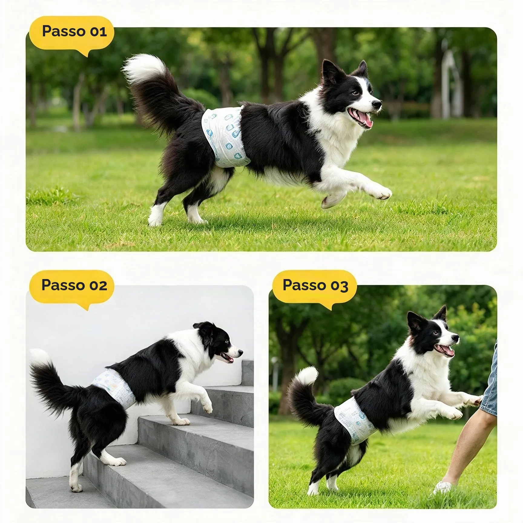 BPS 16x Pannolino per cani sanitari, per animali domestici, usa e getta, da uomo, super assorbente, mutandine igieniche, 4 taglie (M) BPS-2205 x 2 - immagine 8