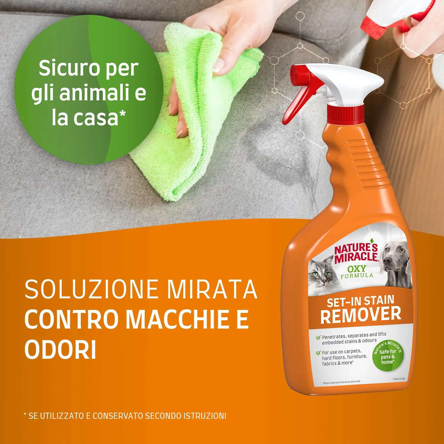 Nature´s Miracle Set-In Stain Remover per cani e gatti - 709 ml - immagine 3