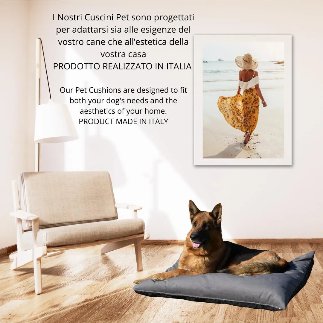 GM Cuscino per Cani e Gatti Taglia L 90x105 cm Morbido letto per animali Rivestimento in tessuto sfoderabile e lavabile Idrorepellente Antimacchia Antiscivolo - immagine 4