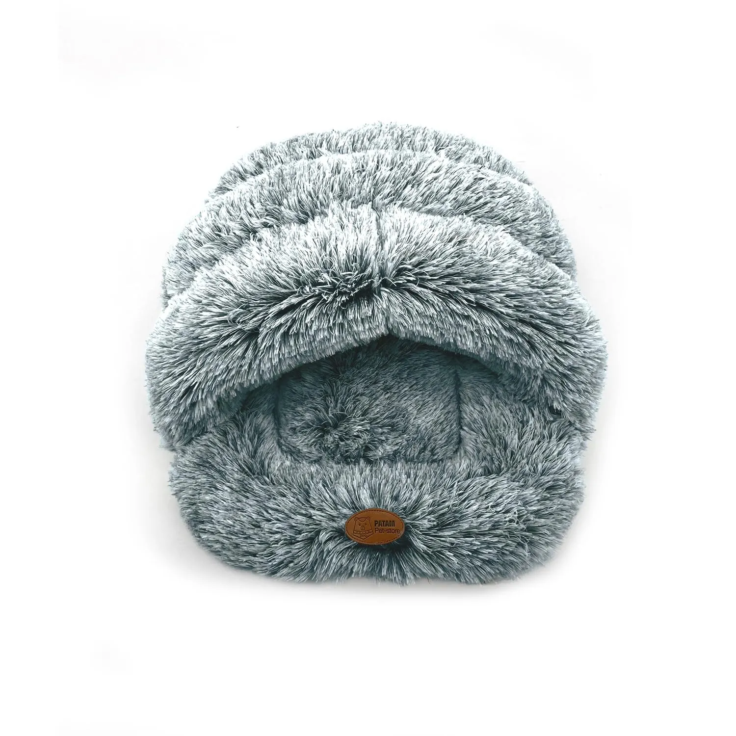 PATAM Cuccia Morbida Cani Piccoli, Gatti, da Interno, Lavabile e Antiscivolo, Friends Grigio 60x50 cm - immagine 2