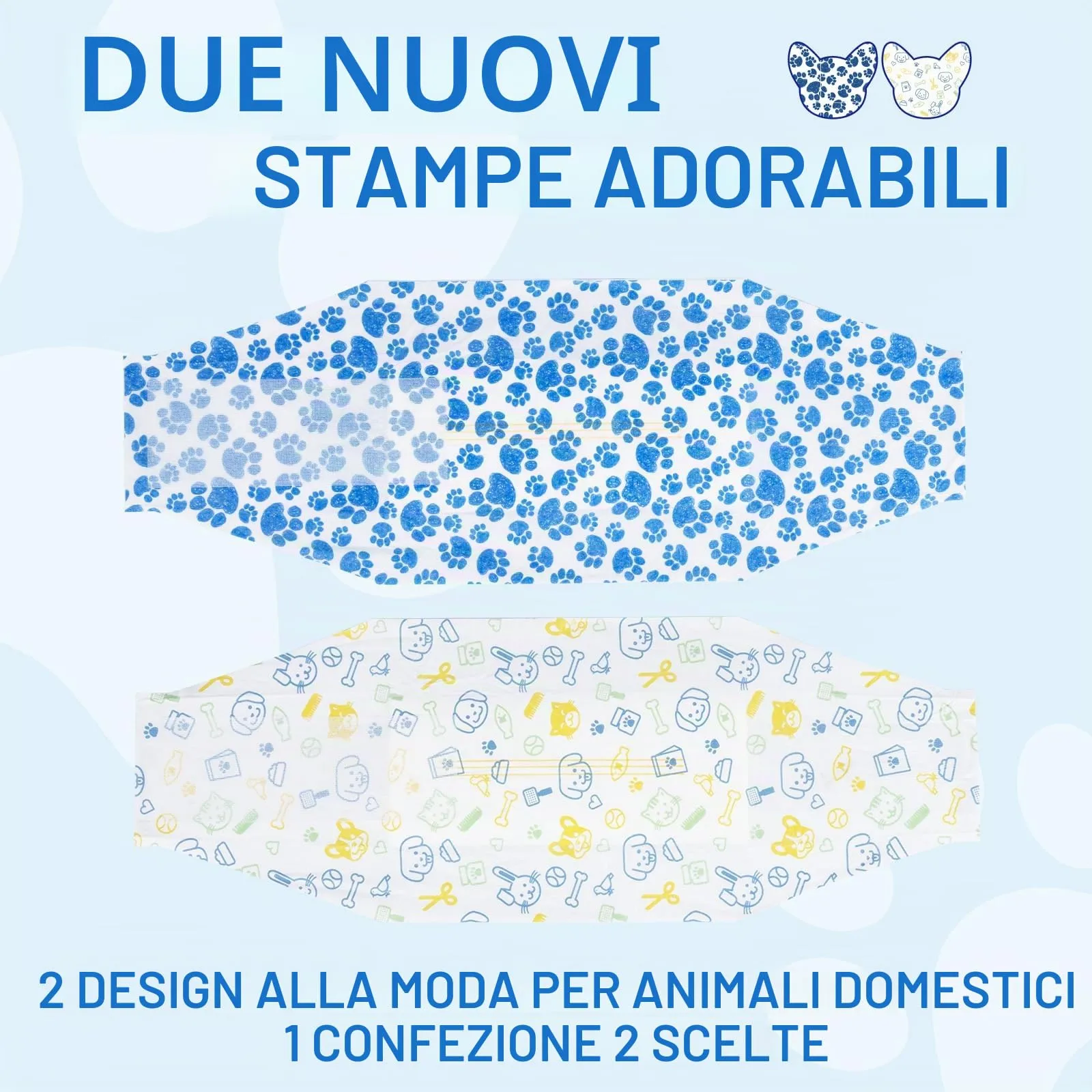 Dono Pannolini Cani Maschi, 30 Pezzi, Pannolini per Cani Maschi per Incontinenza, Indicatore di Bagnatura, Super Assorbenti, a Prova di Perdite, Minzione Eccitante, Calore,XS,S,M,L - immagine 2