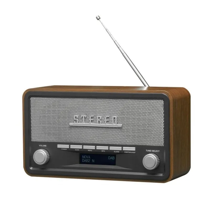 Radio Personale DAB+ FM Bluetooth 4W Denver DAB-18 Nero/Grigio - immagine 1
