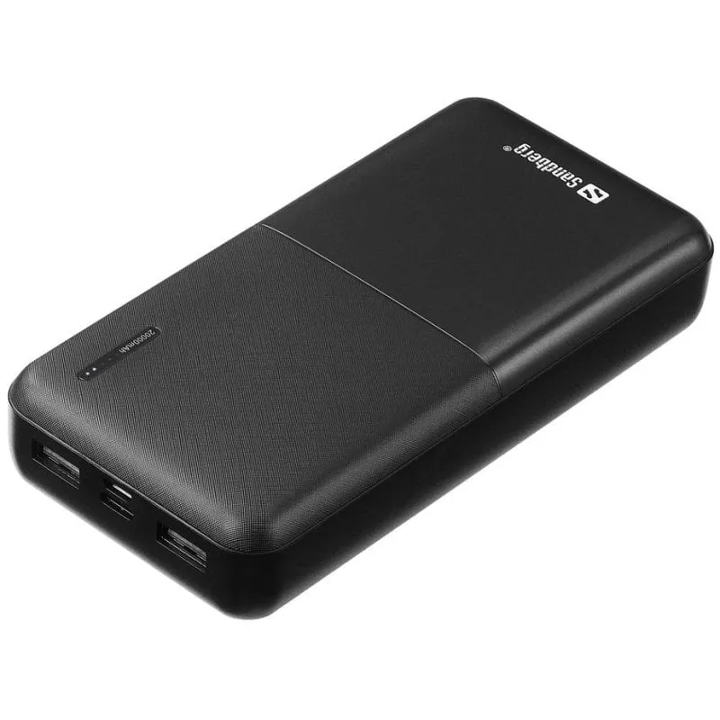 Batteria Esterna Sandberg Saver Powerbank 20000 mAh USB-C e USB-A Nero - immagine 1