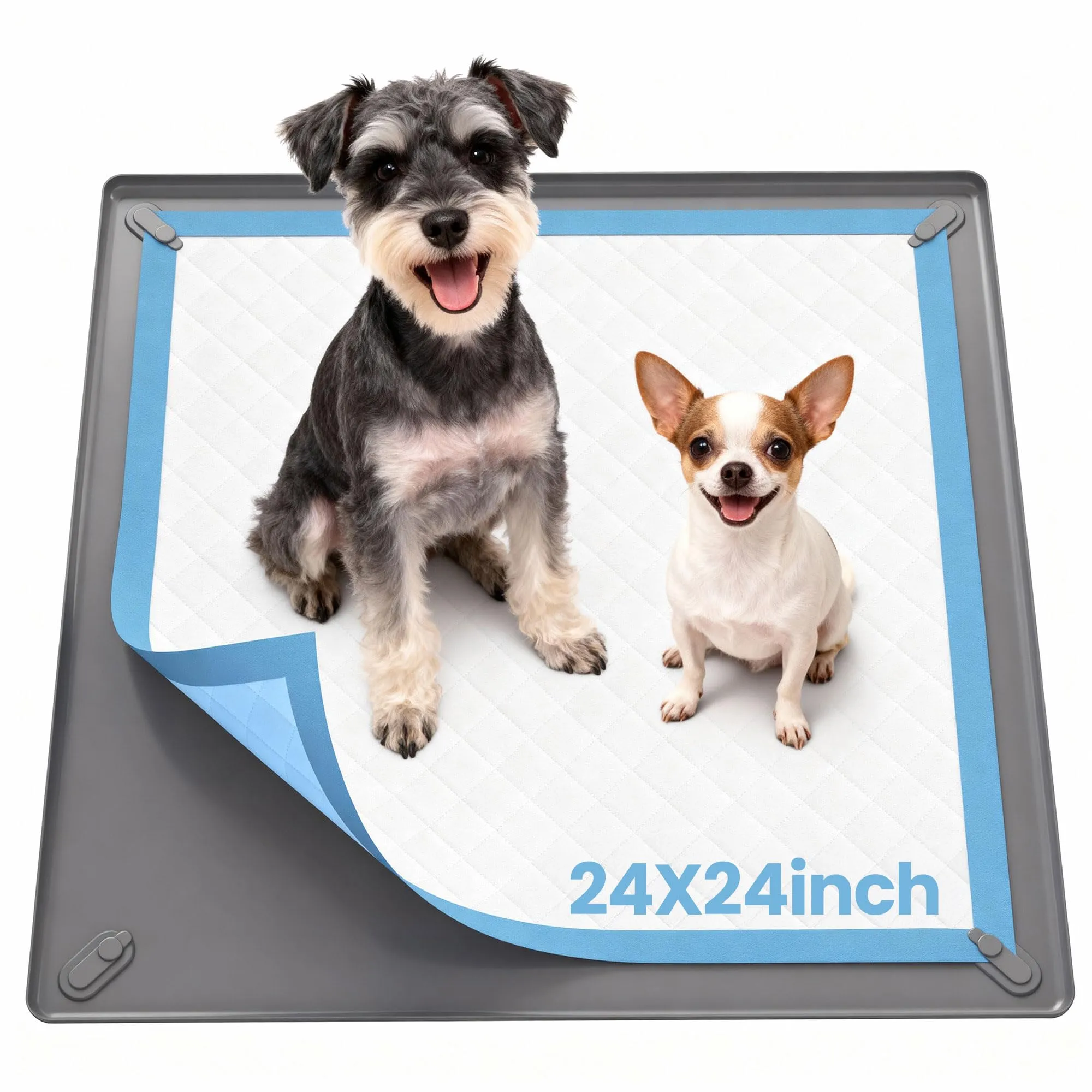 Kittyspout Vassoio Porta Traversine per Cani con 4 Clip Magnetiche - immagine 1