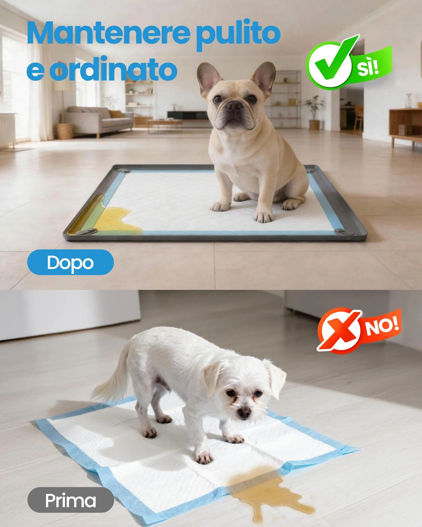 Kittyspout Vassoio Porta Traversine per Cani con 4 Clip Magnetiche - immagine 2