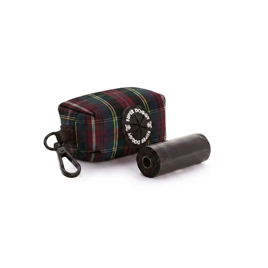 Dispenser per Sacchetti per Cacca di Cane - Porta Sacchetti con Disegni per Guinzaglio - Buste per Premi e Accessori per Animali Domestici - Include Bustine Cani (Scottish) - immagine 1