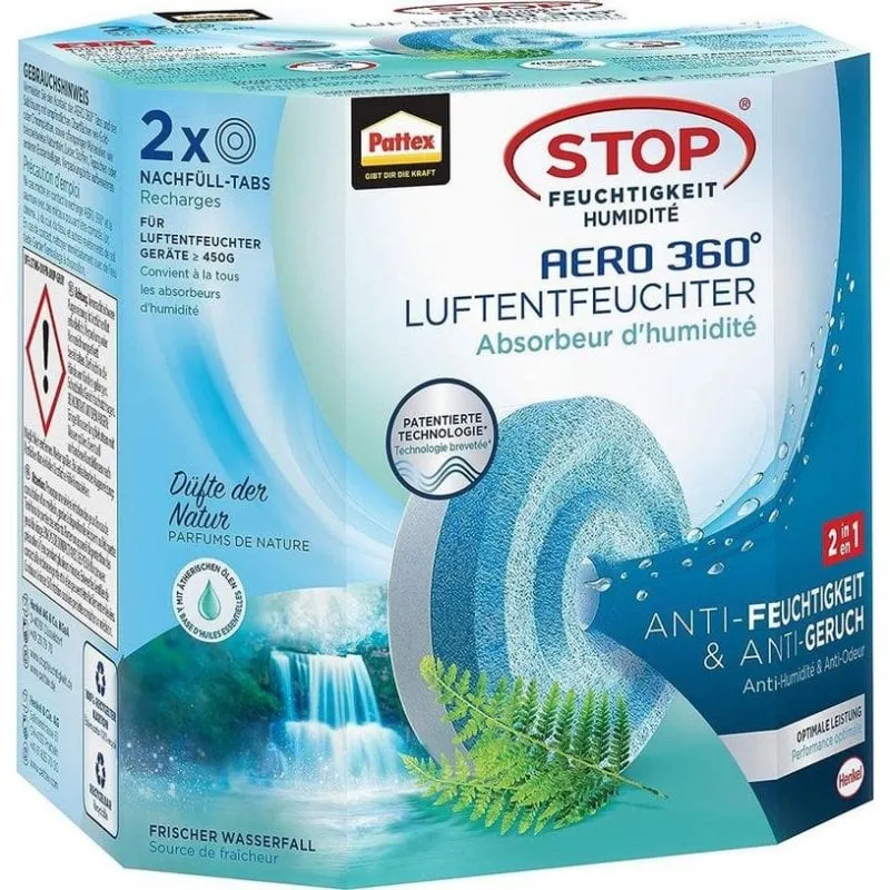 Deumidificatore Pattex AERO 360° Compresse Ricaricabili 2x450g - immagine 1
