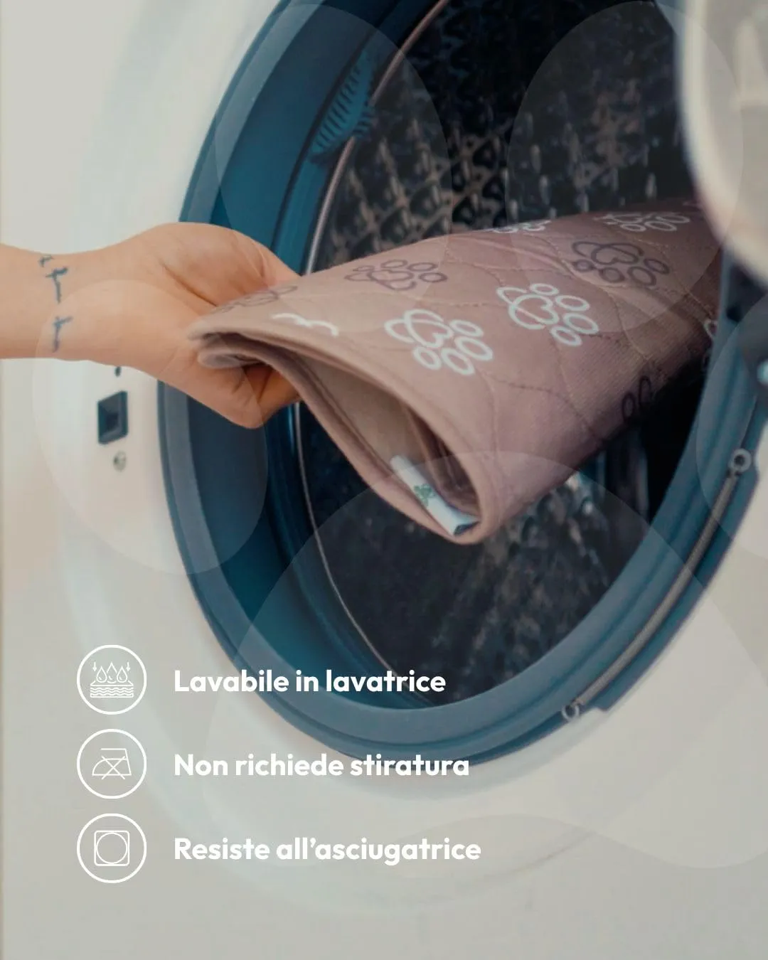 Baupad - tappetino lavabile per cani - traversa impermeabile e assorbente con tecnologia 4 strati per casa auto e viaggio. Traversine lavabili in lavatrice fino a 300 lavaggi. - immagine 8
