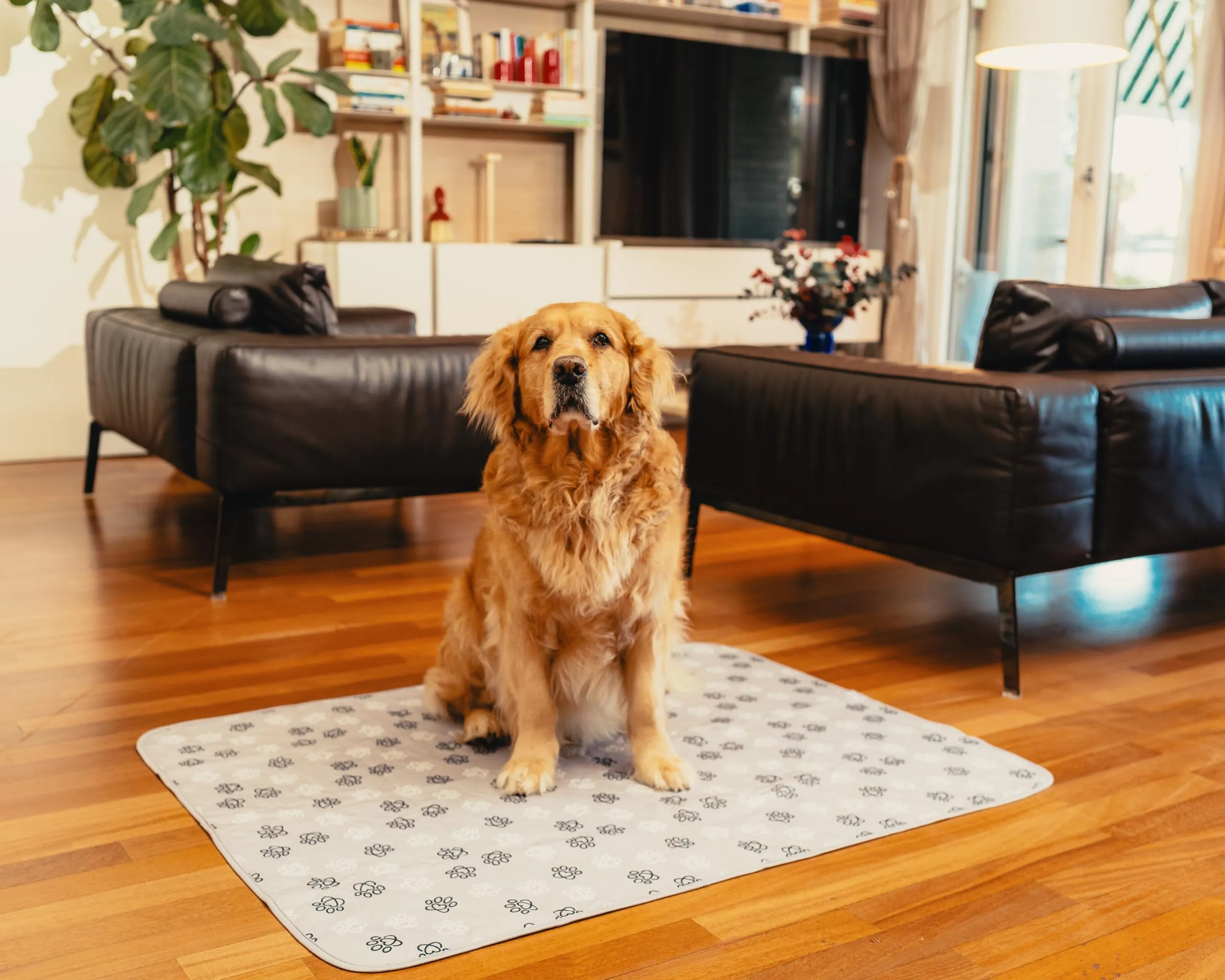 Baupad - tappetino lavabile per cani - traversa impermeabile e assorbente con tecnologia 4 strati per casa auto e viaggio. Traversine lavabili in lavatrice fino a 300 lavaggi. Taglia M - Grigio - immagine 3