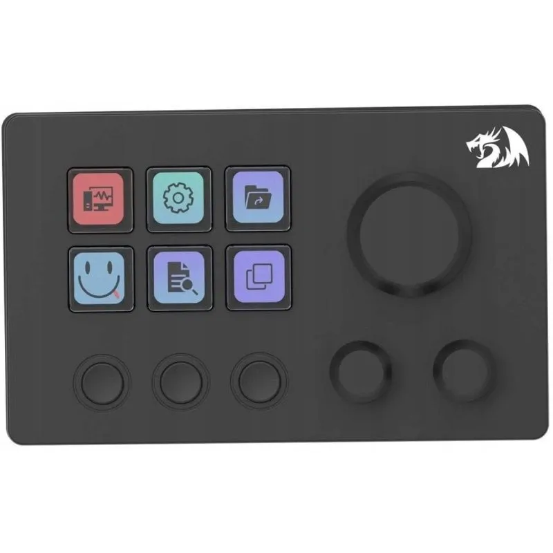 Pannello Stream Deck Redragon SS-551 Skyrider 6 tasti LCD 3 comandi - immagine 1