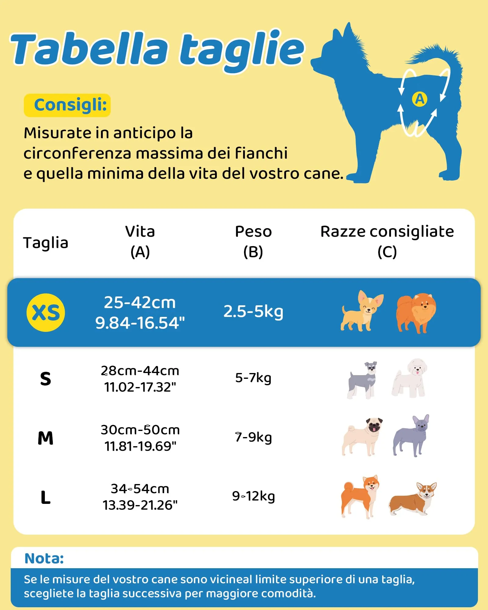 Flying Paws Pannolini monouso per cagne, Gialli, 24 pezzi (S(28-44cm)) - immagine 7