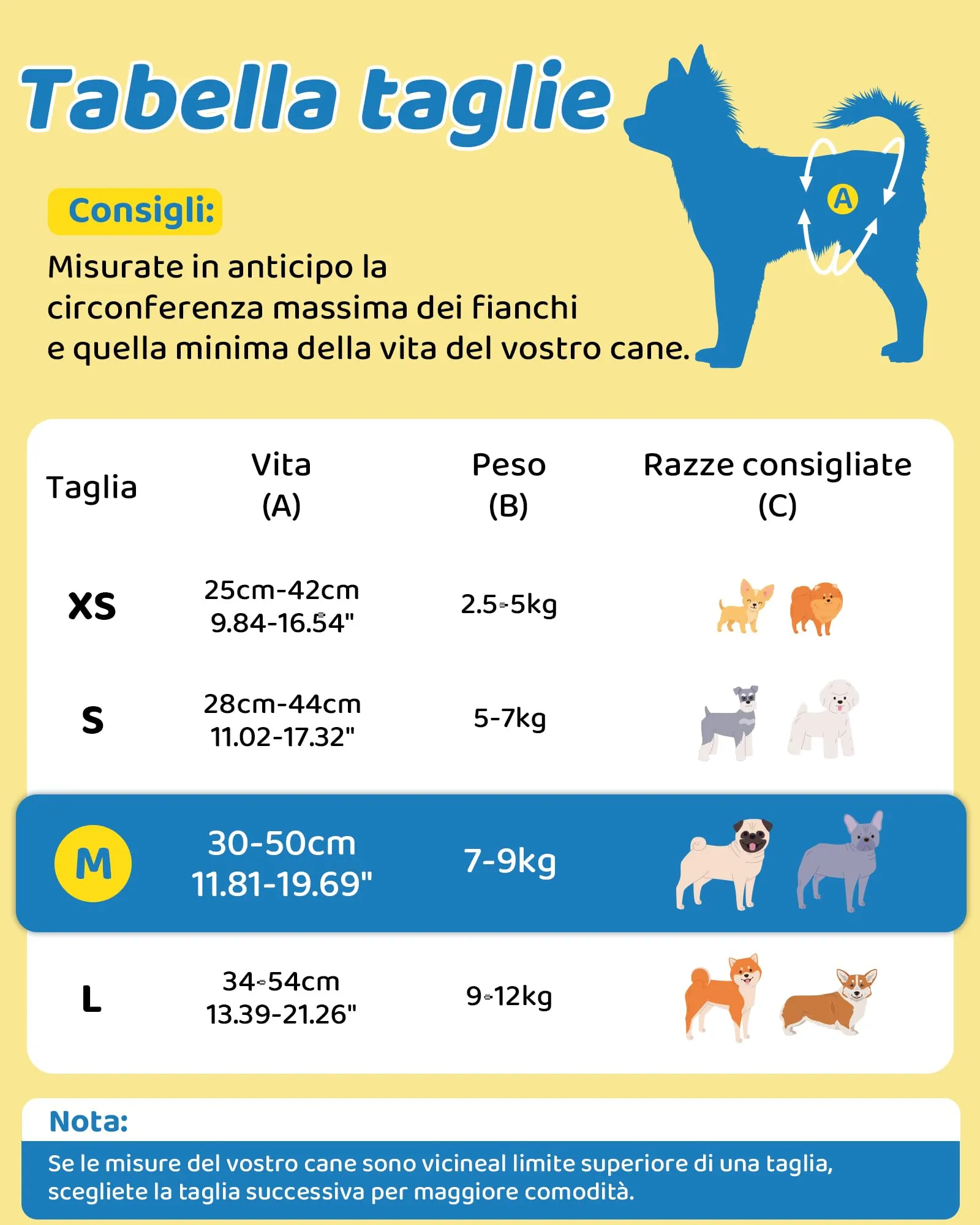 Flying Paws Pannolini monouso per cagne, Gialli, 24 pezzi (M(30-50cm)) - immagine 7